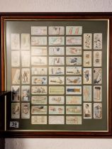 Framed Wills Cigarette Cards Medical Ailments and First Aid Wall Art
