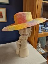 Philip Somerville Designer Ladies' Summer Wide Brim Hat - 42cm diameter x 9cm high