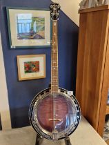 Antoria 5-String Banjo Guitar Bluegrass Musical Instrument - VGC