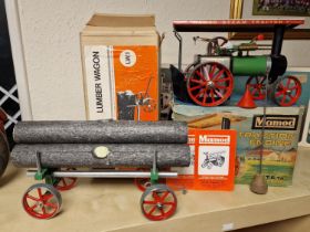 Mamod Boxed Lumber Wagon & Traction Engine