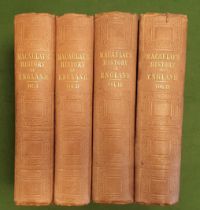 Antiquarian Leatherbound Hardback Book Collection, comprising Thomas Babington Macaulay 'the History