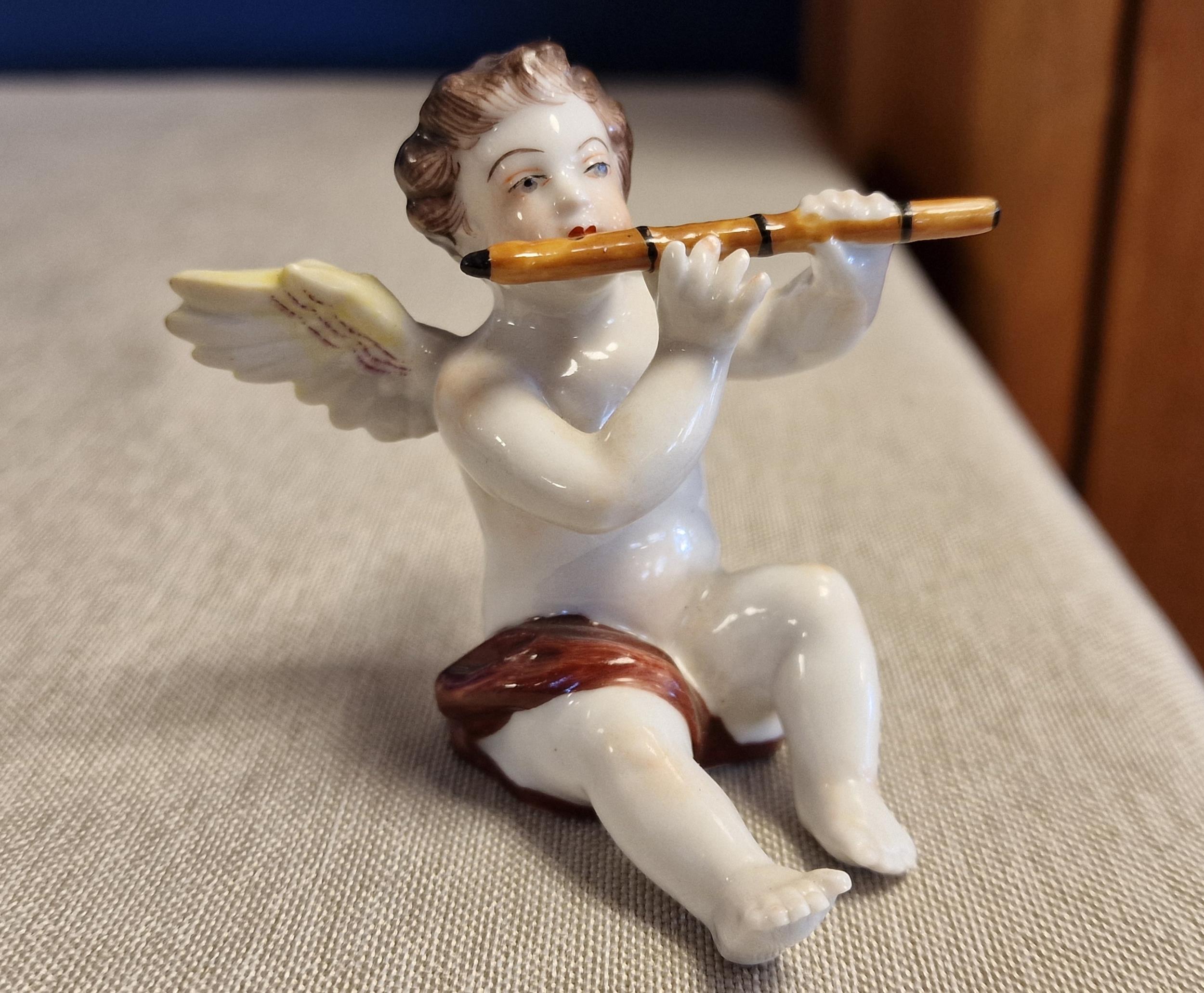 Volkstedt Antique German Cherub Doll Music Band - 9pc and in Good Condition - Meissen Interest - Image 2 of 3
