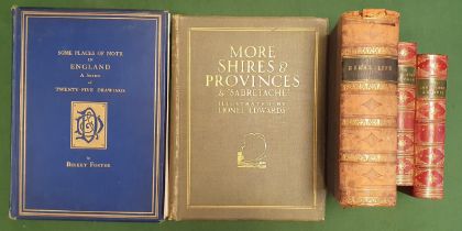 Topographical Hardback Book Collection, comprising Birket Foster 'Some Places of Note in England' [S