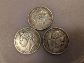 Silver Coins - 19th Century inc George III, combined 42.2g