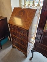 Edwardian Inlaid Wood Bureau