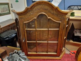 Tabletop Oak Display Cabinet