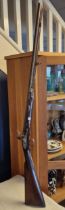 Early Reproduction Flintlock Rifle - marked 384 to the stock