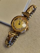 9ct Gold Vintage Cocktail Watch, Weight 23.5 grams