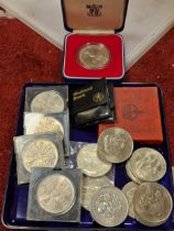 Commemorative Coins Collection inc Rolls Royce Silver Jubilee Royal Mint Example