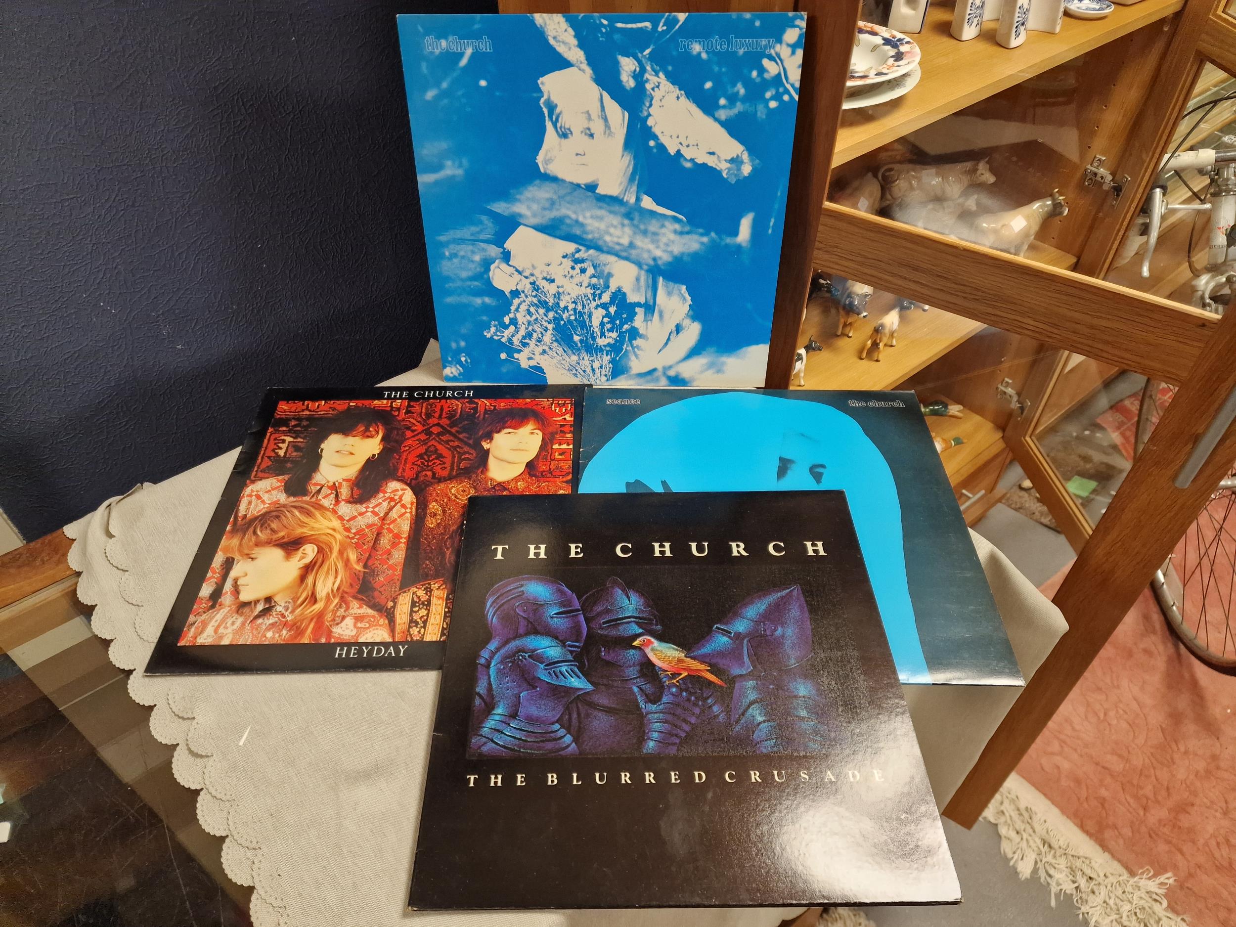 The Church 1980's Indie Set of Four LP Vinyl Records - VGC