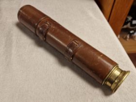 B.C & Co Britannic Leather Bound Vintage Telescope