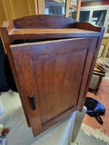 Vintage Wooden First Aid Cabinet & Contents