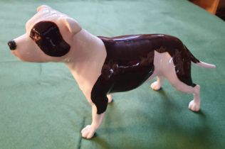 Beswick Staffordshire Terrier Dog Figure - 22x15cm