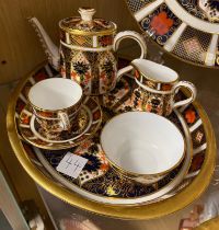 Royal Crown Derby 1128 Imari 5pc Miniature Coffee & Tea Set