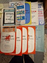 1940's & 50's Commonwealth & Olympic Games Programmes plus Australia Cricket