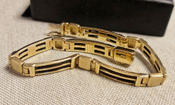 9ct Gold Art Deco Style Bracelet, 16.2g