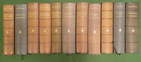 Lonsdale Library (Seely, London), Eleven Volume Hardback Selection, morocco-bound with gilt detailin