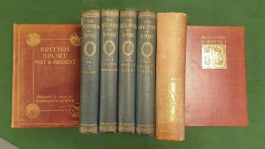 Seven Sporting Sports Hardback Books, comprising E D Cuming 'British Sport Past and Present' [ill. G