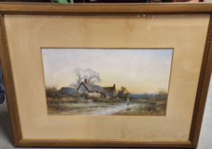 Sylvester Stannard (1870-1951) Watercolour of a Countryside Scene - 71x53cm inc frame