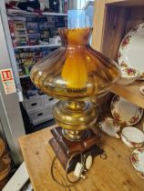 Vintqge Converted Oil Lamp