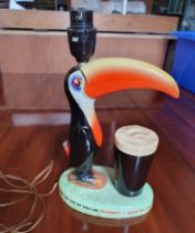 Guinness Carlton Ware Toucan Lamp