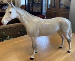 Beswick Pale Grey Dappled Horse 20.5cm x 25.5cm