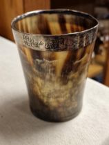 Silver Topped Vintage Tortoiseshell Cup