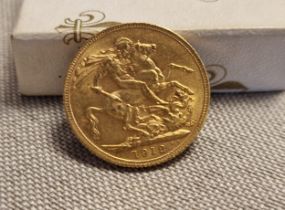 22ct Gold Sovereign 1912 Coin