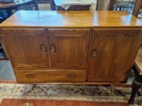 Ercol Blonde Teak Retro Sideboard - 114x44x83cm