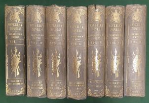 17-Volume Set of Sir Walter Scott works, comprising Hardback Book volumes 1-12 of 'The Waverley Nove