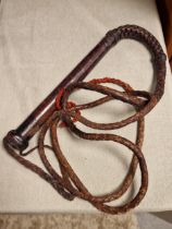 Antique Leather Whip