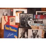 Vinyl LP Record Collection of Twelve Rock Singer-Songwriter inc Peter Hammill, Graham Parker & Ian H