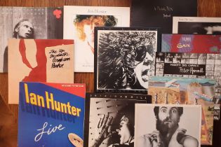 Vinyl LP Record Collection of Twelve Rock Singer-Songwriter inc Peter Hammill, Graham Parker & Ian H