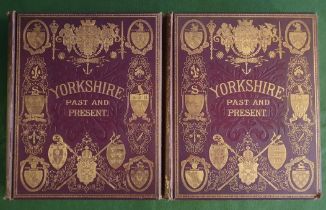 Four Volume Book Set of Thomas Baines 'Yorkshire Past and Present' [William MacKenzie, c. 1871] toge