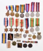 Mixed medals including WW1 and WW2
