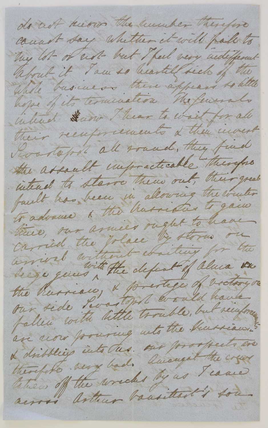 Crimean War - Lieutenant T.M. Kelsall - Siege of Sebastopol, letter signed - Image 2 of 2