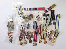 Large accumulation of WW1 and other military dress medals