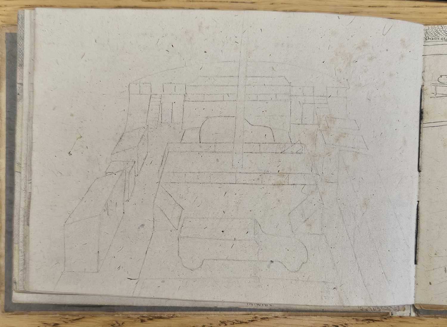 Rare Second World War sketchbook by POW 2nd/Lt Arkless Lockey - Image 9 of 35