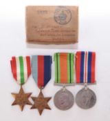 WW2 medal group attributed to Prisoner of War Dvr. H. Kershaw, Royal Engineers