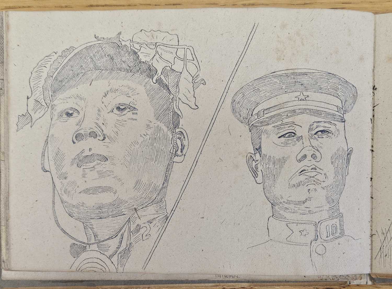 Rare Second World War sketchbook by POW 2nd/Lt Arkless Lockey - Image 34 of 35