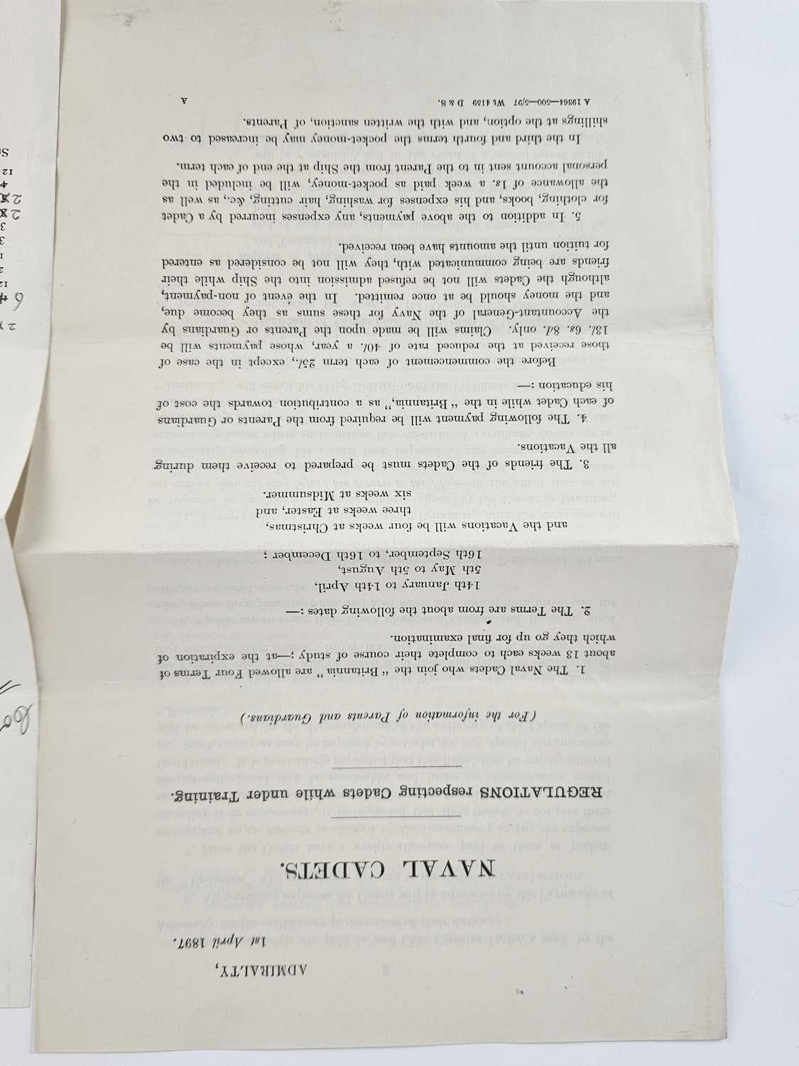 Royal Navy interest documents. - Image 10 of 14