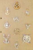 Album of military badges including Scottish Regiments