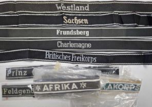 Group of reproduction German cuff titles