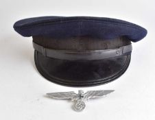 A German Third Reich Veterans' Association visor cap, marked to the interior 'Deutscher
