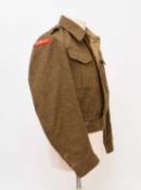 WW2 King's Shropshire Light Infantry battledress blouse, dated 1942