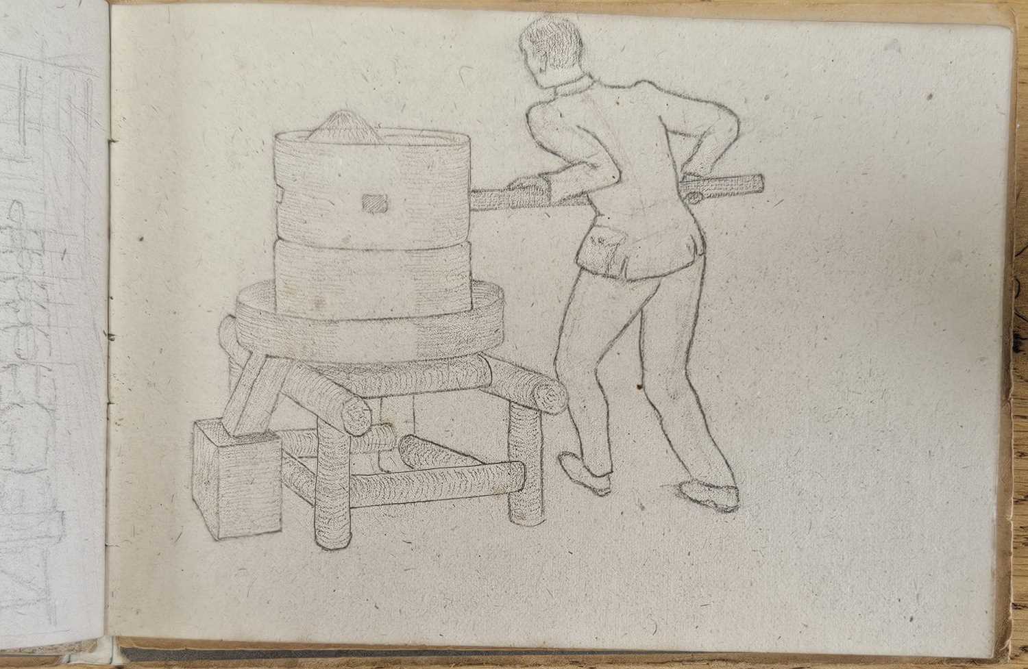 Rare Second World War sketchbook by POW 2nd/Lt Arkless Lockey - Image 25 of 35