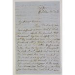 Crimean War - Lieutenant T.M. Kelsall - Siege of Sebastopol, letter signed