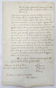 Order forbidding any British ships to sail to Genoa, 1796; signed Maritime receipt (2)