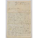 Crimean War - Lt. T.M Kelsall, autograph letters about the fate of HMS Tiger and its Captain
