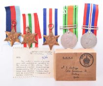 WW2 Group of Five medals in box of issue